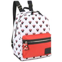 Mochila De Costas Juvenil Escolar Minnie Branca Social - Luxcel