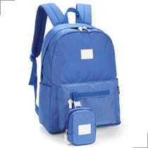 Mochila de Costas Juvenil Impermeável + Bolsa Mini Unissex UP4YOU Reforçada Unissex Passeio Viagem