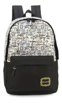 Mochila De Costas Juvenil Original Friends - Preto