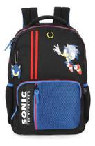 Mochila De Costas Juvenil Original Sonic Com Anel Dourado - Luxcel