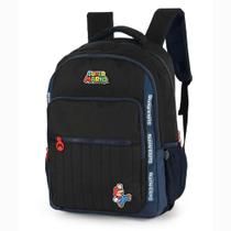 Mochila De Costas Juvenil Super Mario Bros - Luxcel Cor:Preto Mochila De Costas Juvenil Super Mario Bros - Luxcel Cor:Preto
