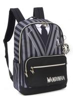 Mochila de Costas Juvenil Wandinha Addams Preta Luxcel