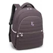 Mochila De Costas Kika C/ Porta Notebook Cinza Liso Mochila De Costas Kika C/ Porta Notebook Cinza Liso