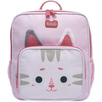 Mochila De Costas Kouii Pacific Filhotiis Gato Rosa