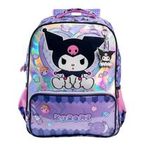 Mochila De Costas Kuromi Infantil Meninas Escolar Passeio Cor:Roxo Mochila De Costas Kuromi Infantil Meninas Escolar Passeio Cor:Roxo