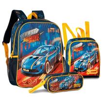 Mochila de Costas Lancheira e Estojo Carro Fast Machine Clio Mochila de Costas Lancheira e Estojo Carro Fast Machine Clio