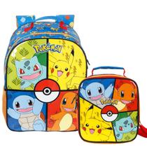 Mochila de Costas Lancheira Pokémon Escolar Infantil Xeryus