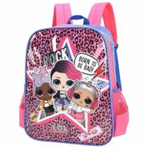 Mochila de Costas LOL Surprise Rock Star Escolar Infantil - Luxcel