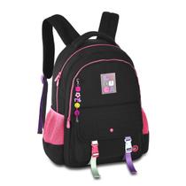 Mochila de Costas Luluca Juvenil 17" LU24601 Cor:Preto Mochila de Costas Luluca Juvenil 17" LU24601 Cor:Preto