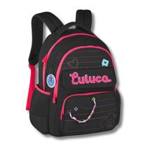 Mochila De Costas Luluca Juvenil Meninas Escolar Passeio Viagem Faculdade