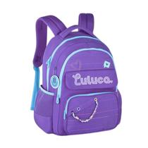 Mochila De Costas Luluca Juvenil Meninas Escolar - Roxo