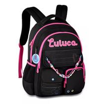 Mochila De Costas Luluca Meninas Pandinha Juvenil - Preto Mochila De Costas Luluca Meninas Pandinha Juvenil - Preto
