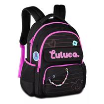 Mochila de Costas Luluca Smile - Preta - Clio Style Mochila de Costas Luluca Smile - Preta - Clio Style