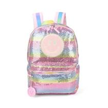 Mochila de Costas Luxcel Up4You Sorriso Paetê Colorido Mochila de Costas Luxcel Up4You Sorriso Paetê Colorido