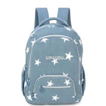 Mochila De Costas Maxlog UP4 You Azul Estrelas Mochila De Costas Maxlog UP4 You Azul Estrelas
