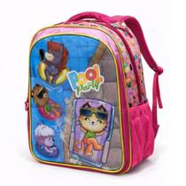 Mochila de Costas Menina Pool Party Brilho Escolar Rosa Mochila de Costas Menina Pool Party Brilho Escolar Rosa