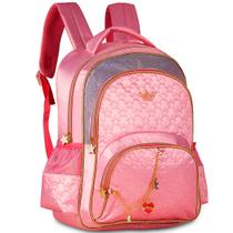 Mochila de Costas Menina Princess Star Estrelinha Rosa Mochila de Costas Menina Princess Star Estrelinha Rosa