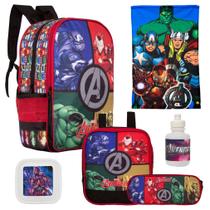 Mochila de Costas Menino Vingadores com Lancheira Toys 2U