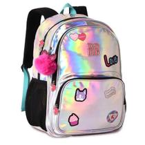 Mochila de Costas Metalizada Rebeca Bonobon