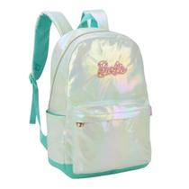 Mochila de Costas Metalizado Barbie Juvenil - Luxcel