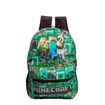 Mochila de Costas Mine Craft Juvenil Escolar - Personagem