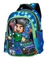 Mochila De Costas Minecraft Infantil Menino Escolar Mochila De Costas Minecraft Infantil Menino Escolar