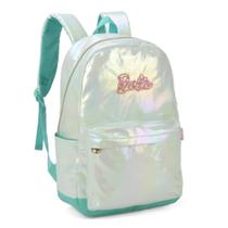 Mochila De Costas Oficial Barbie Metalizado Verde Ms46811Bb Mochila De Costas Oficial Barbie Metalizado Verde Ms46811Bb