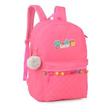 Mochila de Costas Oficial BARBIE Pink com Pompons