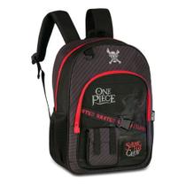 Mochila De Costas One Piece Oficial Preta Vermelha 16l Clio