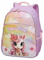 Mochila de Costas Pack Me Unicórnio Mágico