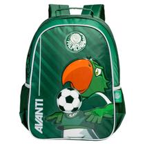 Mochila De Costas Palmeiras Infantil Escolar Meninos Oficial Cor:Verde
