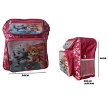 Mochila de Costas Personagens Infantil Menina Menino TAM G Bolsos
