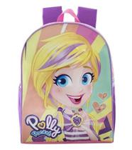 Mochila de Costas Polly Pocket Roxa Produto Original