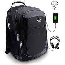 Mochila De Costas Preta Masculina Reforçada Feminina Resistente Trabalho Notebook Grande Alça de Aço