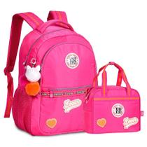 Mochila De Costas Rb + Lancheira School Girls Rosa - Clio