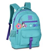 Mochila de Costas Rebecca Bonbon Flower Power RB26235 Grande Juvenil Soft 2026 Cor:Verde
