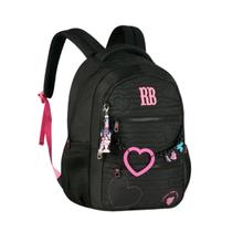 Mochila De Costas Rebecca Bonbon Heart Beats Com Chaveiro Escolar Juvenil Ideal Para Escola Passeio Volta Às Aulas Clio