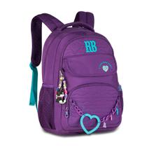 Mochila de Costas Rebecca Bonbon Heart Beats RB27015 Grande Juvenil Bolso Antifurto Notebook
