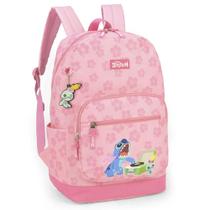 Mochila de costas rosa stitch - luxcel