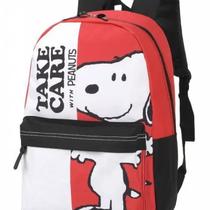 Mochila de Costas Snoopy Peanuts Vermelho Original