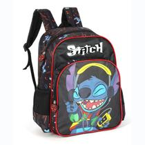 Mochila de Costas STITCH DISNEY - Luxcel Preto IS42371SC