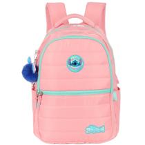 Mochila de Costas STITCH DISNEY Salmão - Luxcel MJ47745SC Mochila de Costas STITCH DISNEY Salmão - Luxcel MJ47745SC