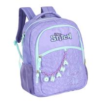 Mochila De Costas Stitch Escolar Disney Menina Luxcel Roxo