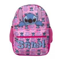 Mochila De Costas Stitch Escolar Rosa Infantil Feminina Lilo Material Volta Ás Aulas