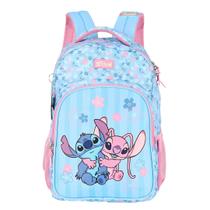 Mochila de Costas Stitch Floral Juvenil - Luxcel