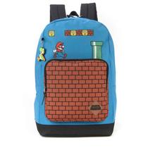 Mochila de Costas Super Mario Bros Azul Jogo Original