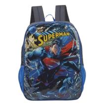 Mochila De Costas Superman Azul Meninos