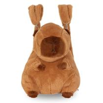 Mochila de Costas/Transversal Capivara Pelúcia 3D Meninas Mochila de Costas/Transversal Capivara Pelúcia 3D Meninas