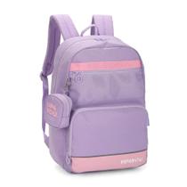 Mochila de Costas UP4YOU C/ Chaveiro Mini Bolsa - Laptop - Luxcel - Lilas