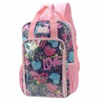 Mochila de Costas UP4YOU Rosa C/ Lantejoulas Luxcel